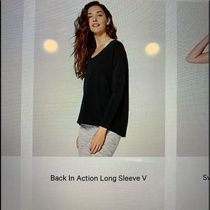 Lululemon black long sleeve- 8